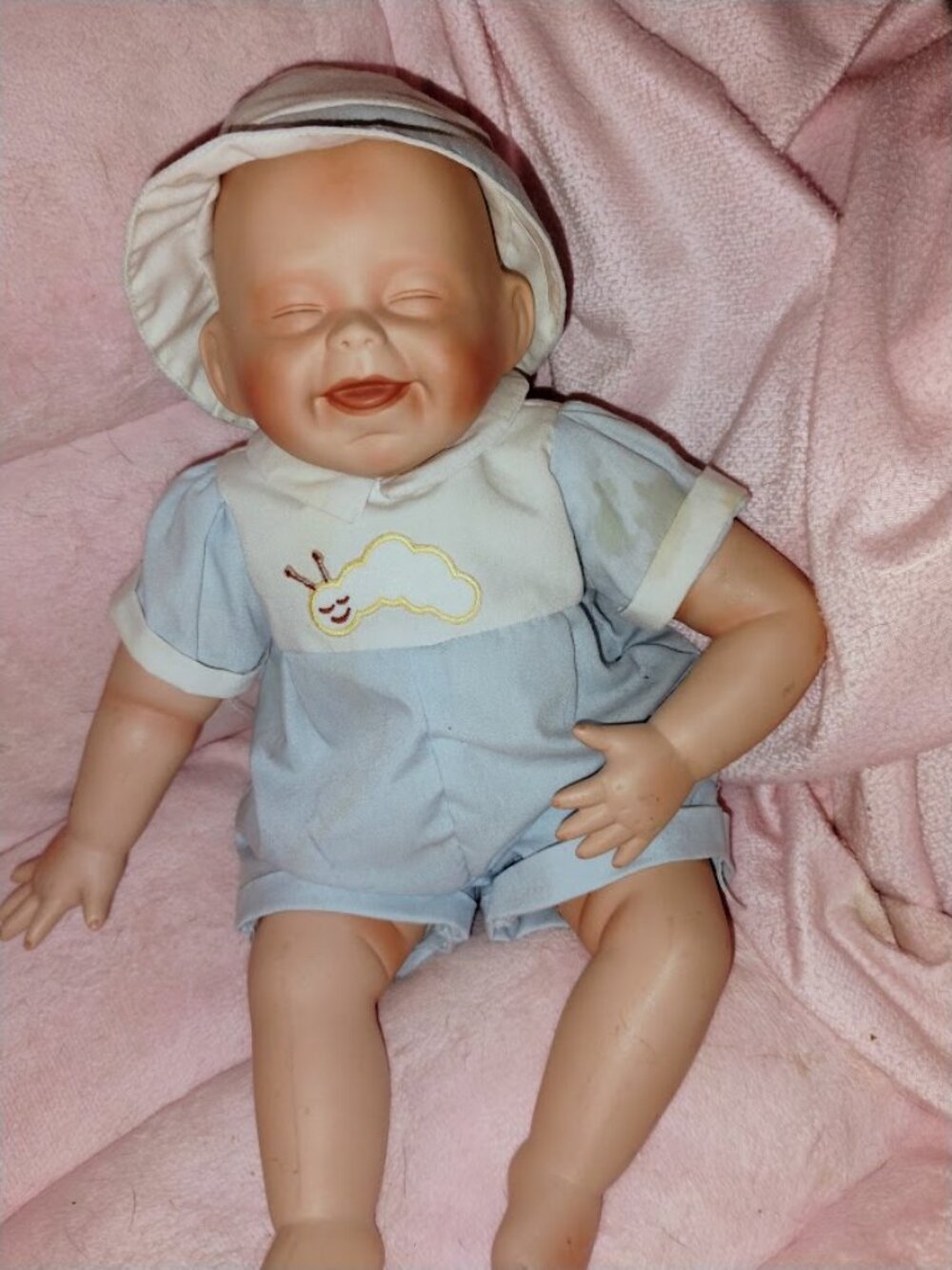 Vintage Ashton Drake "Tickles" Porcelain Baby Doll 1992